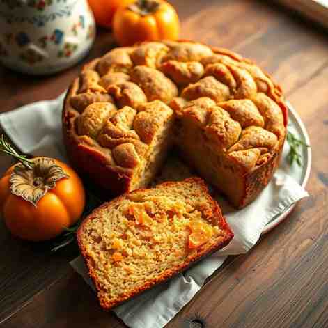 Quick Persimmon Snack Cake - Easy Bread Pudding Recipe Alternative